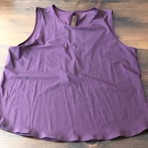 Plum Lululemon Peek-A-Boo Back Tank